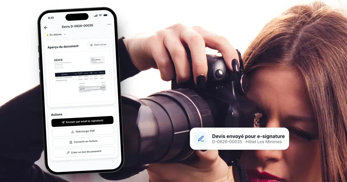 Logiciel de facturation photographe : comparatif 2026