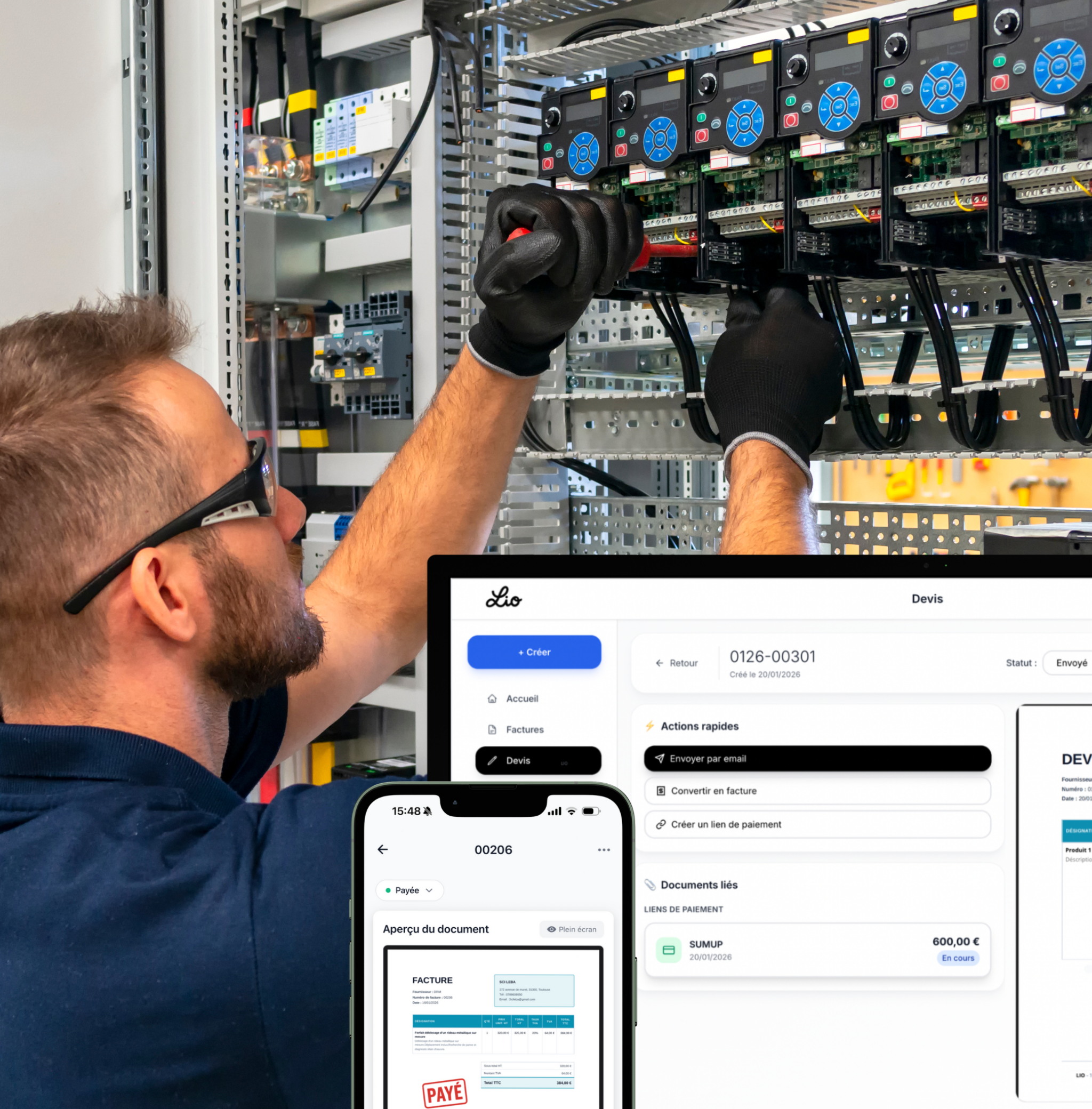 Factures de situation pour le BTP