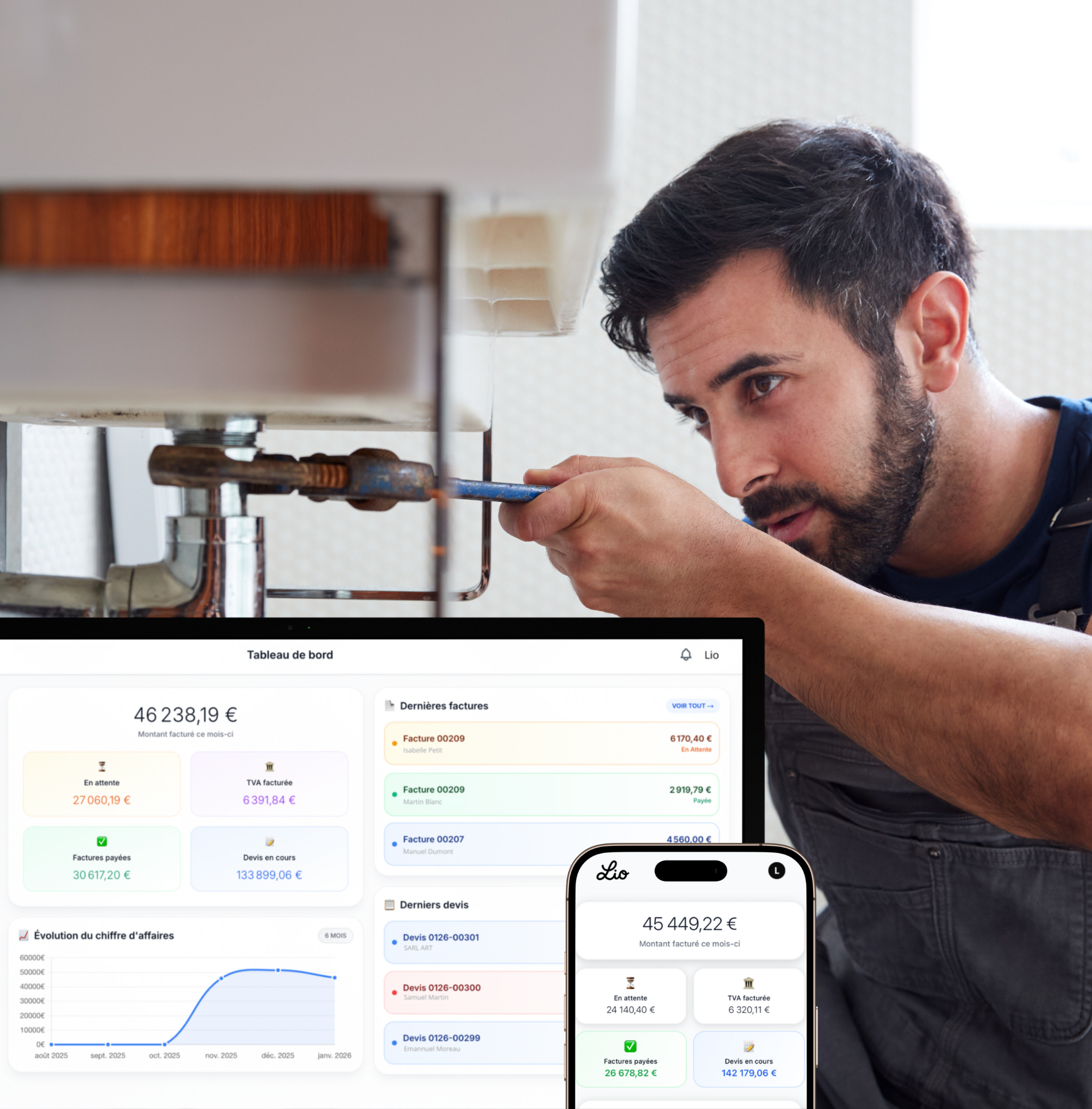 Interface Lio pour le BTP