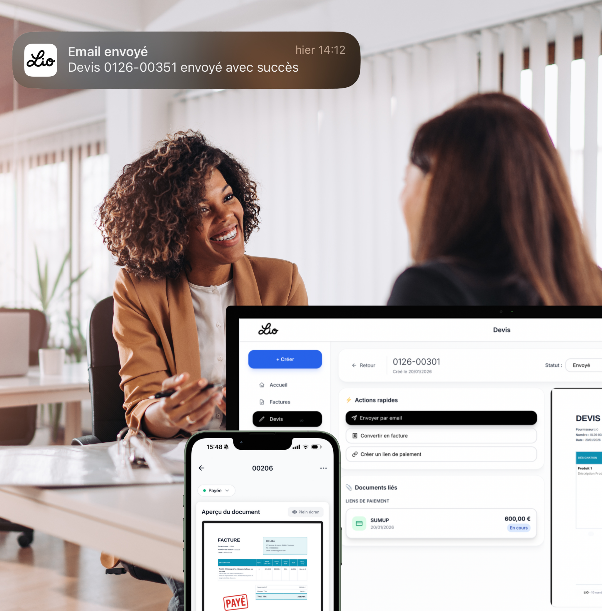 Devis mission conseil structuré par phases avec Lio