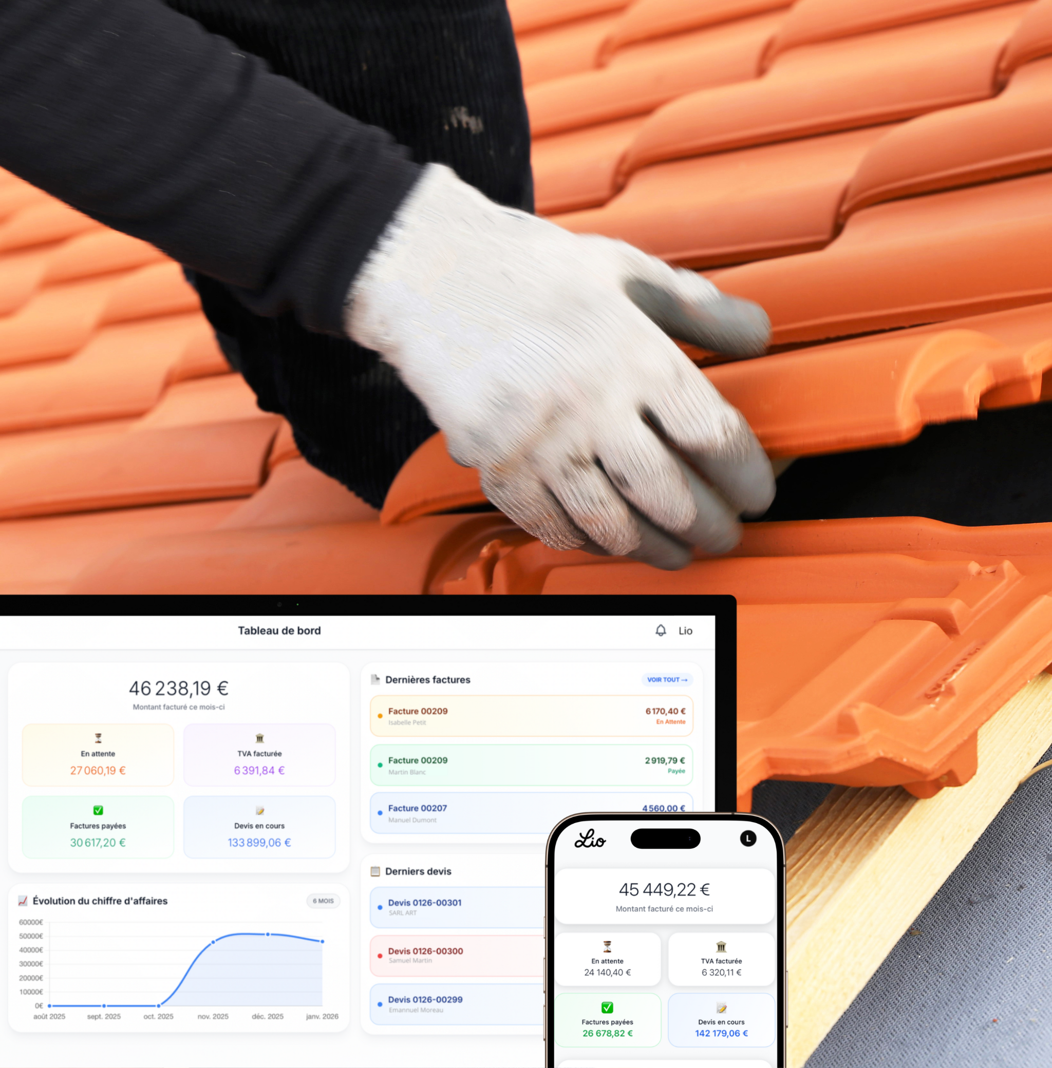 Devis couvreur urgence mobile