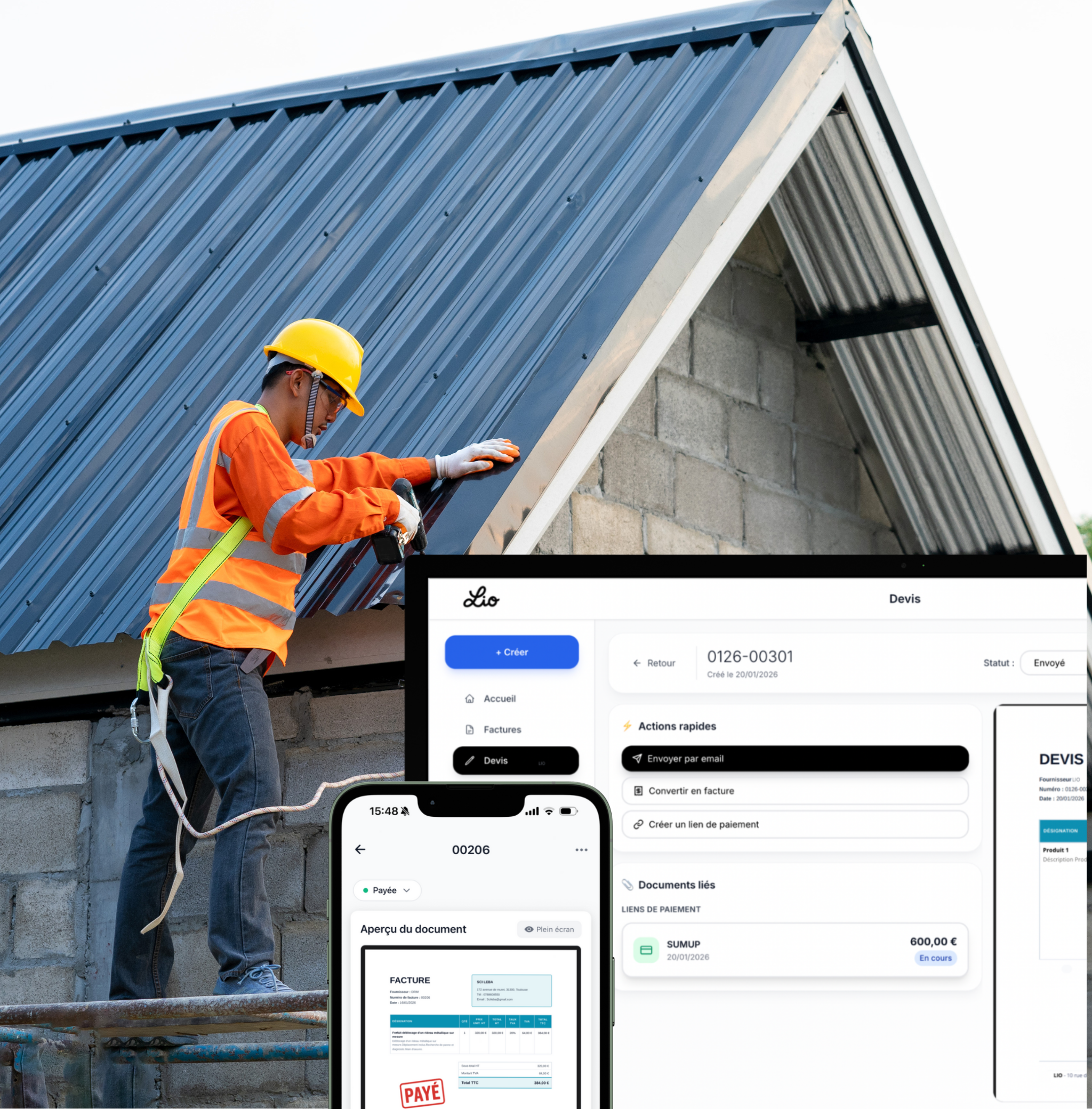 Logiciel de devis couvreur