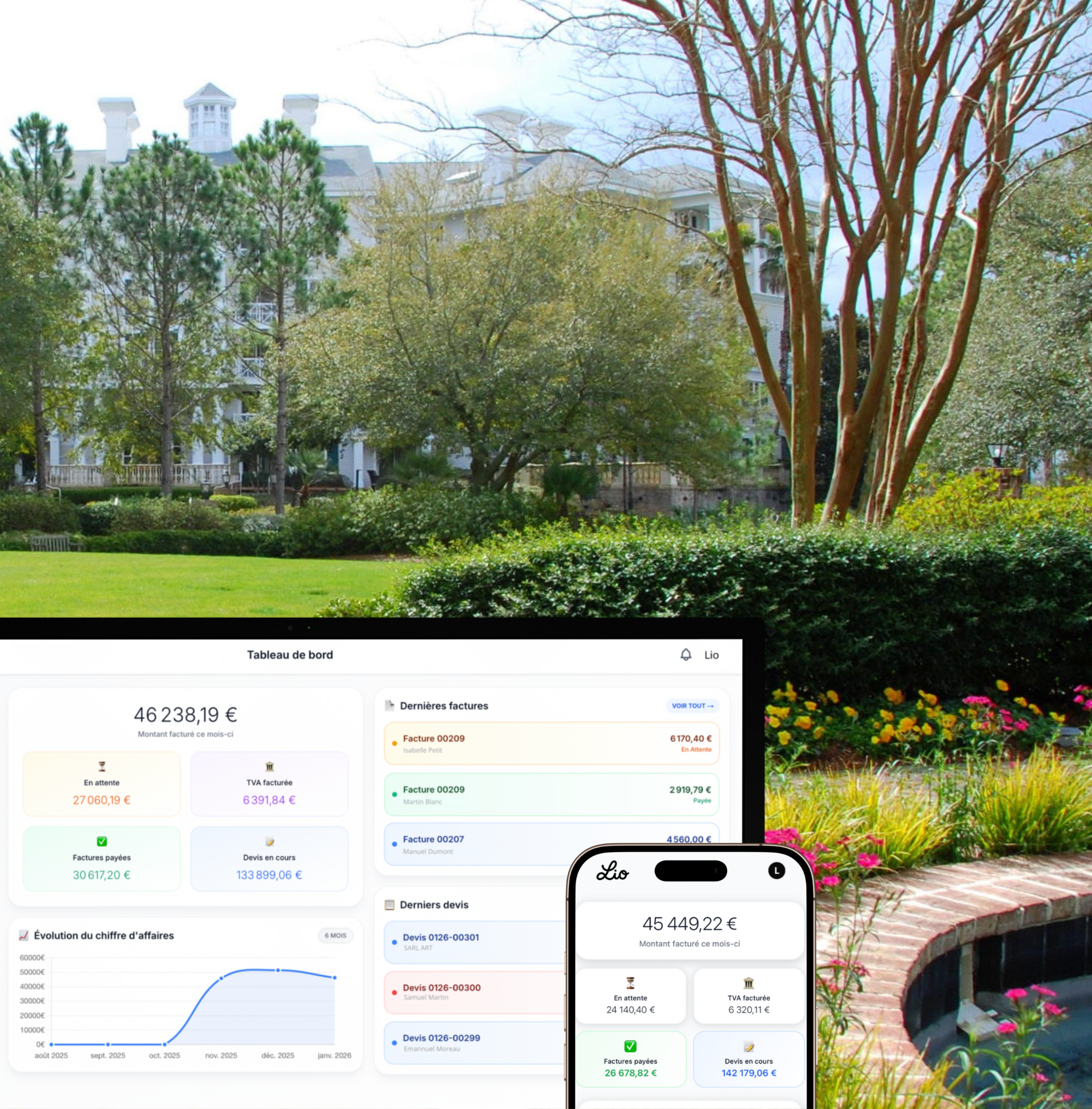 Devis jardinier - Du devis au paiement