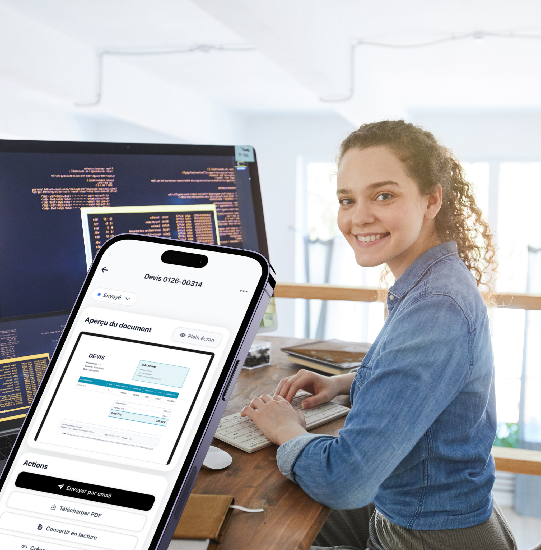 Devis maintenance développeur avec Lio