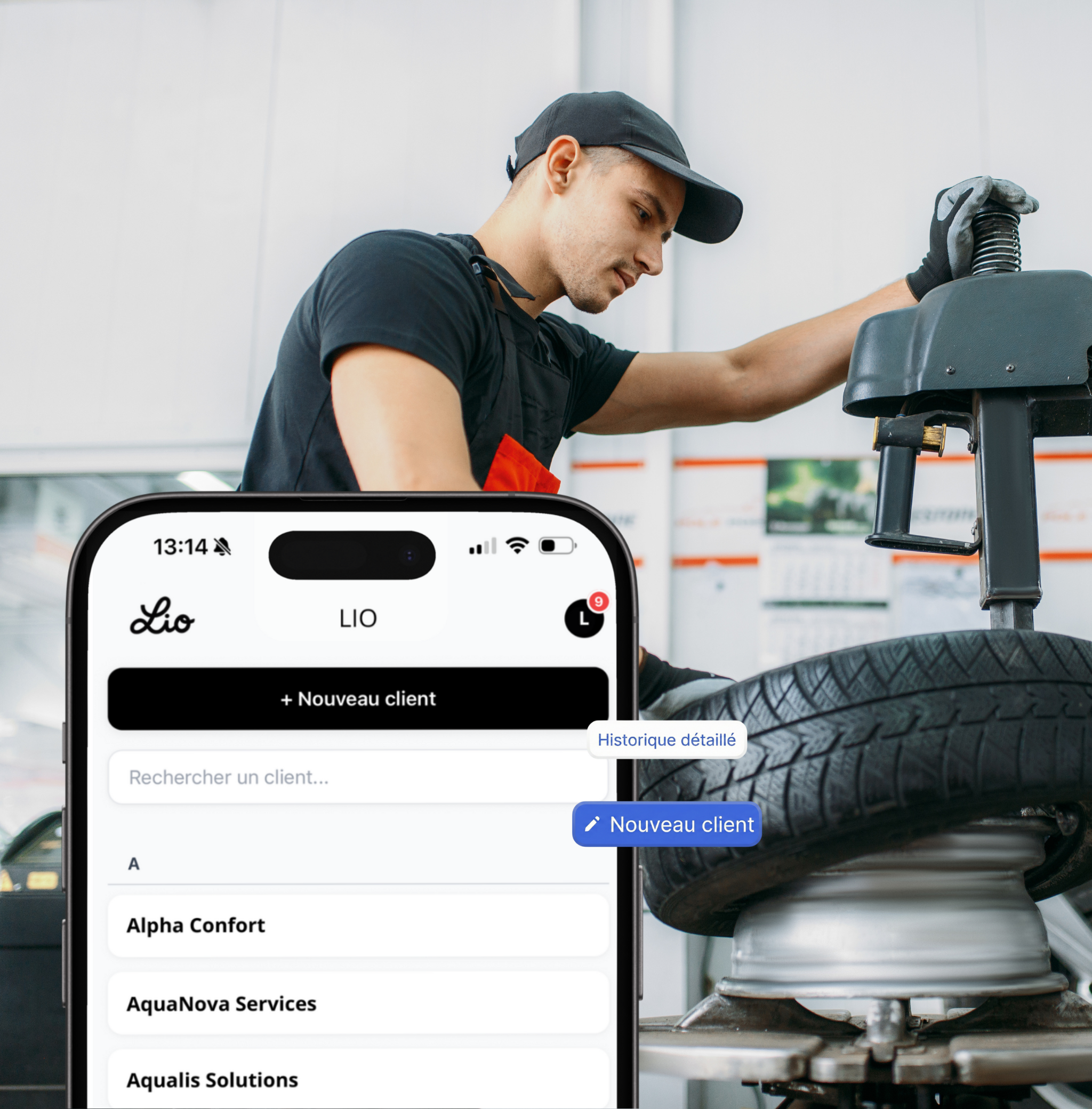 Devis collaboratif société de services avec Lio