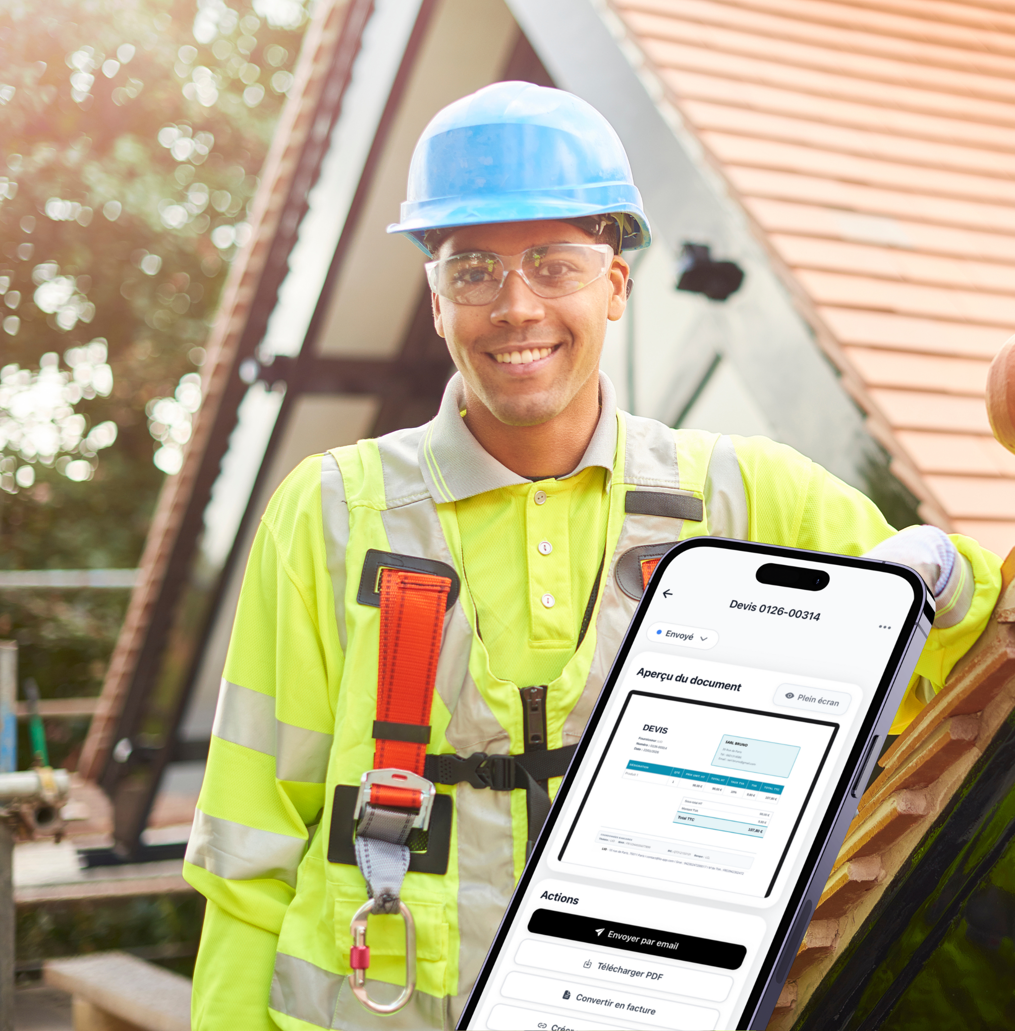 Facturation sur le terrain pour artisans