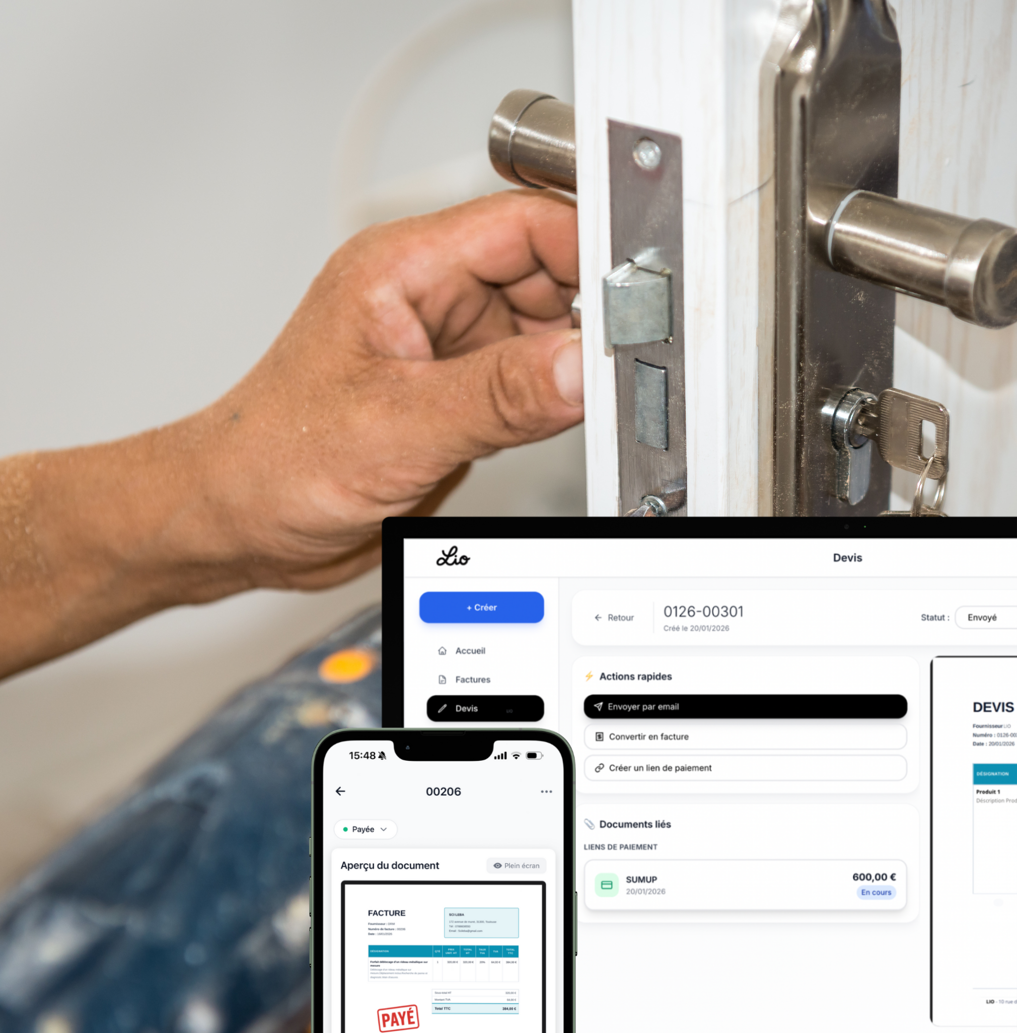 Logiciel de devis serrurier - Dépannage urgence