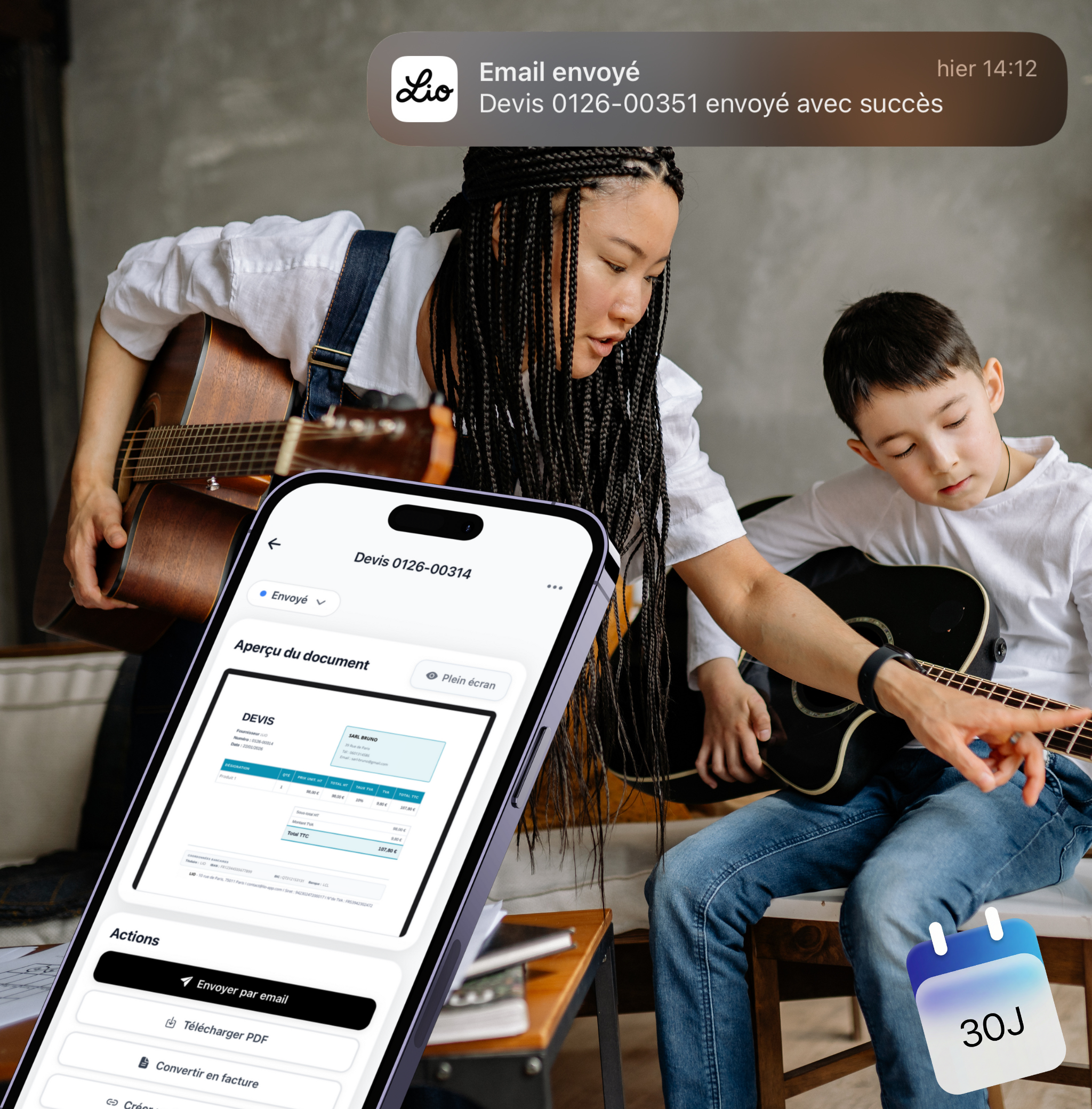 Création de devis cours particuliers