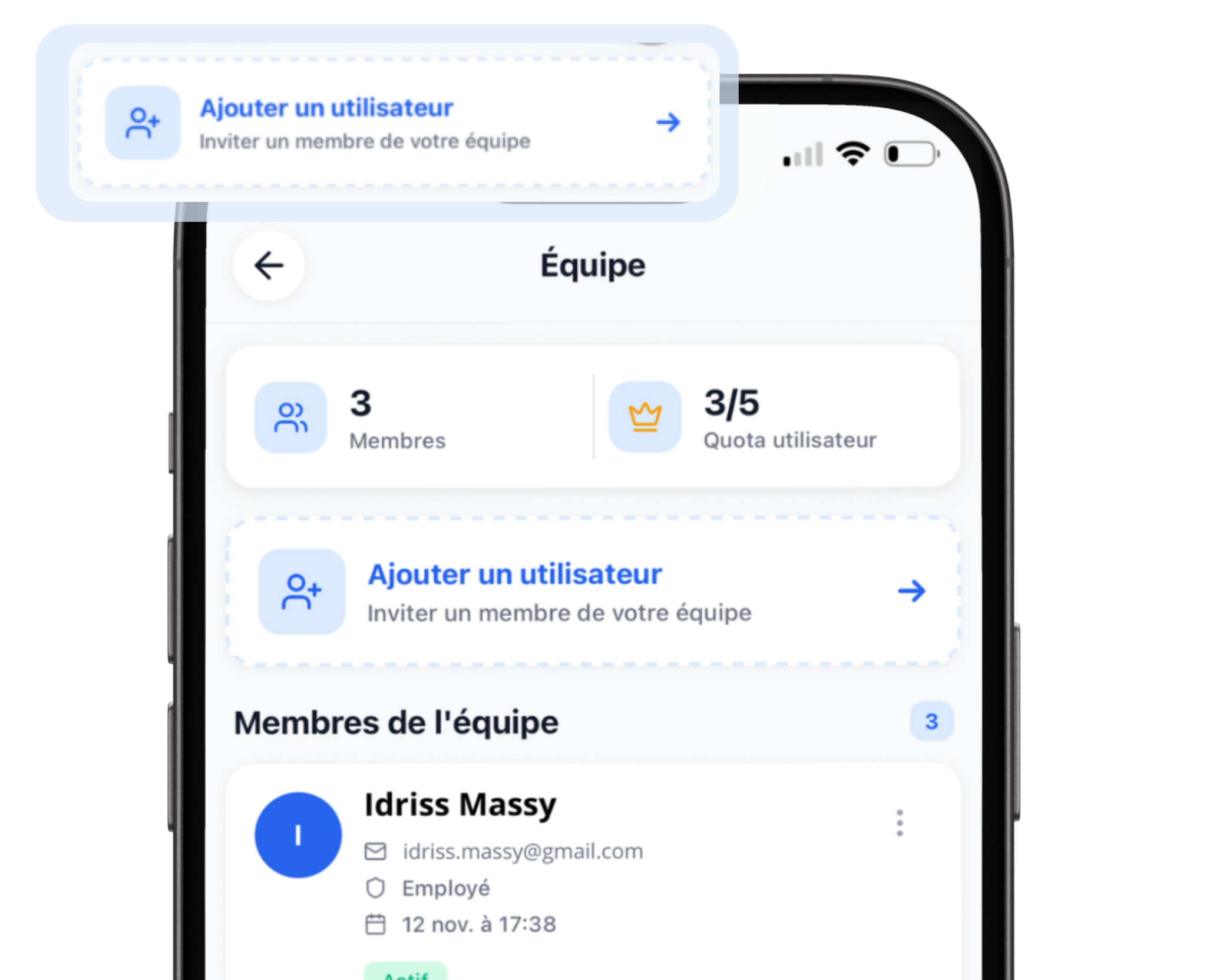 Logiciel de gestion d'équipe