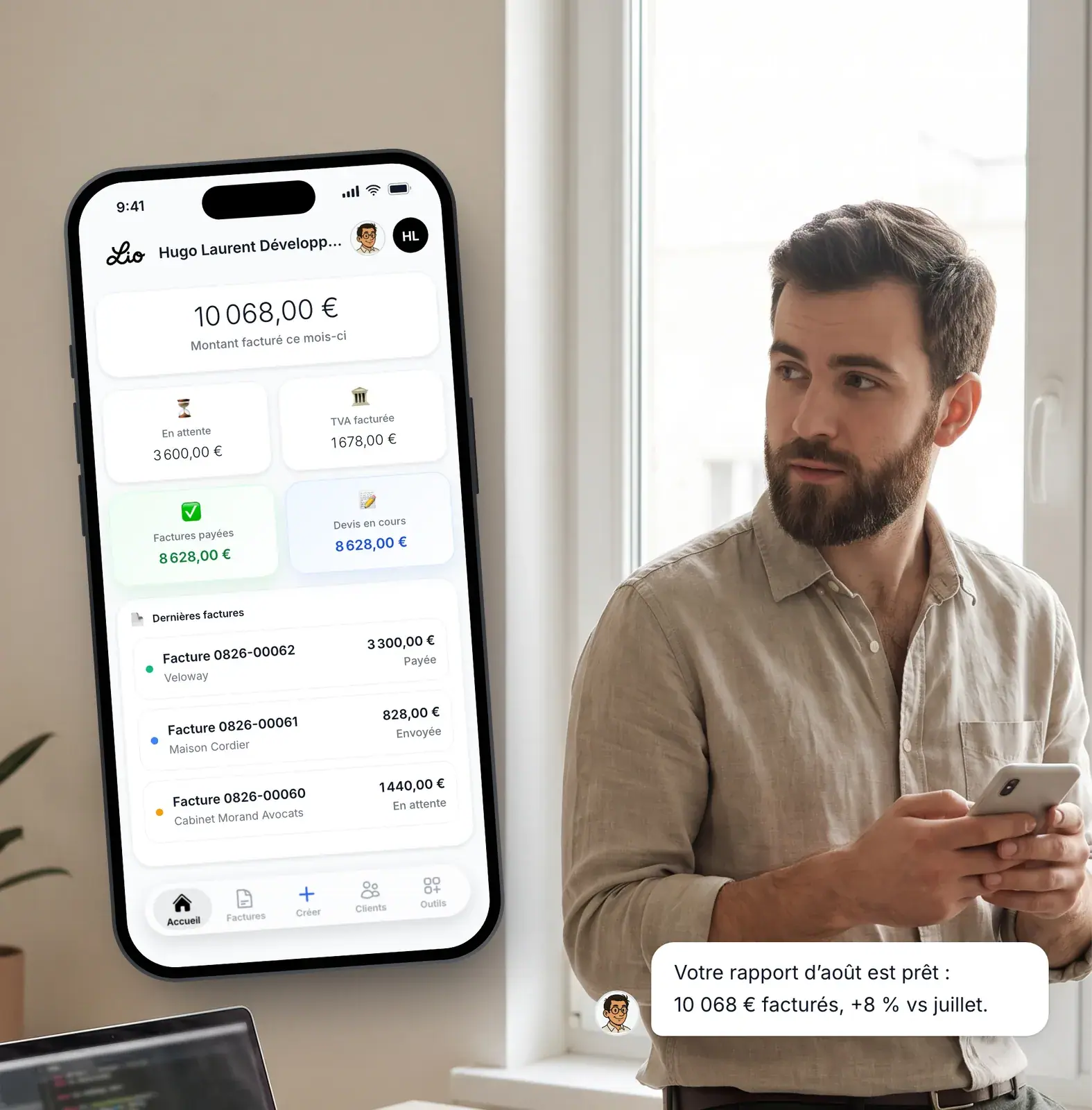 Statistiques Chiffre d'affaires - Dashboard Lio