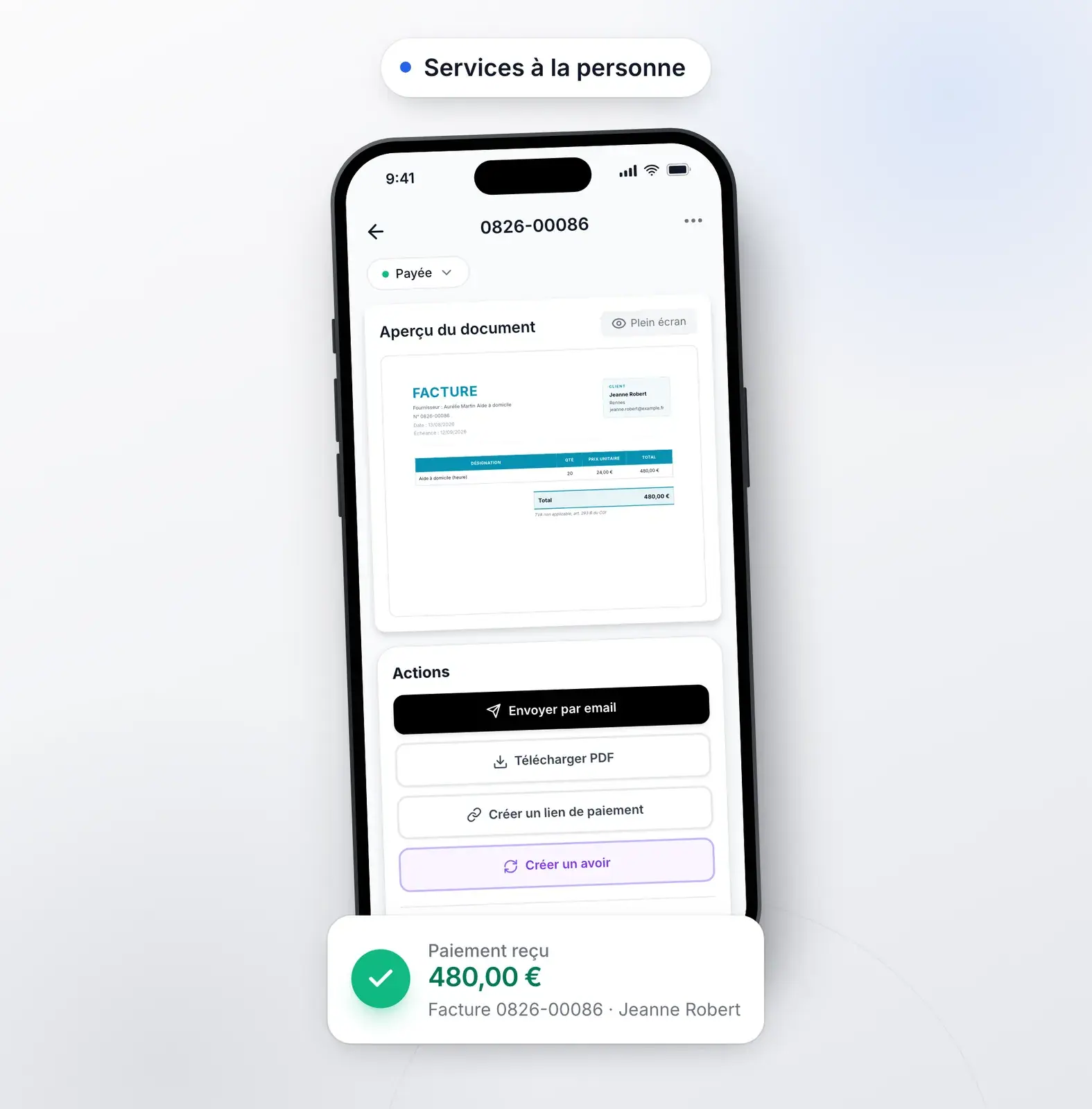 Interface Lio pour Services à la personne