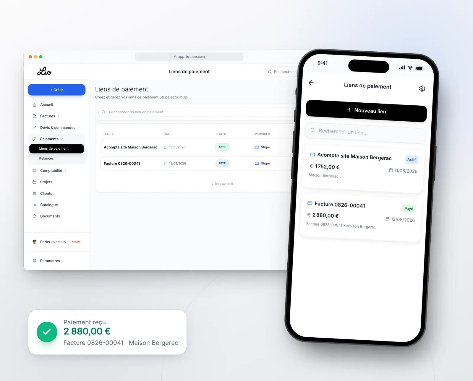 Logiciel Paiements en ligne