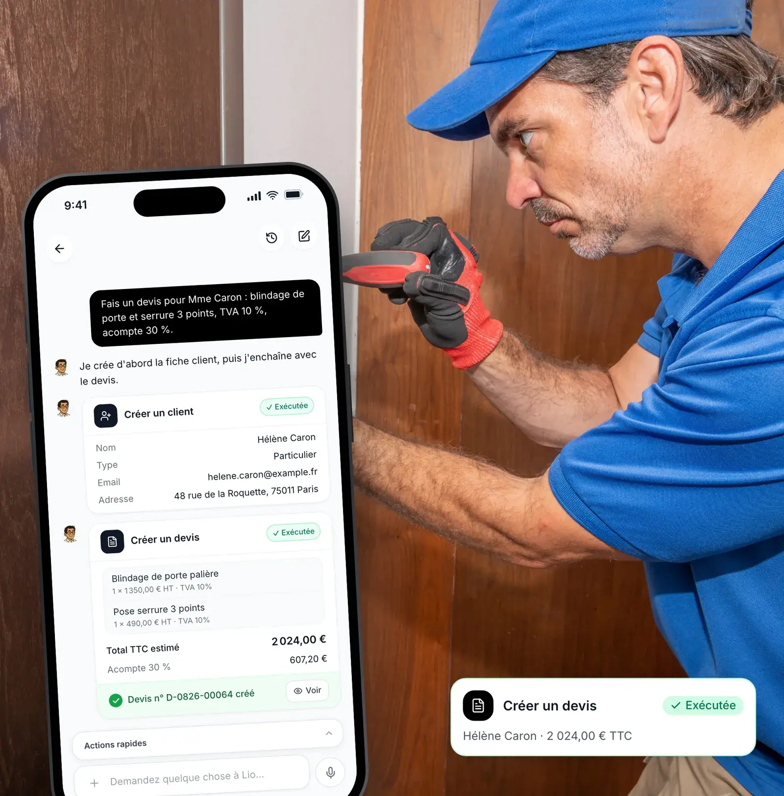 Logiciel de devis serrurier - Dépannage urgence